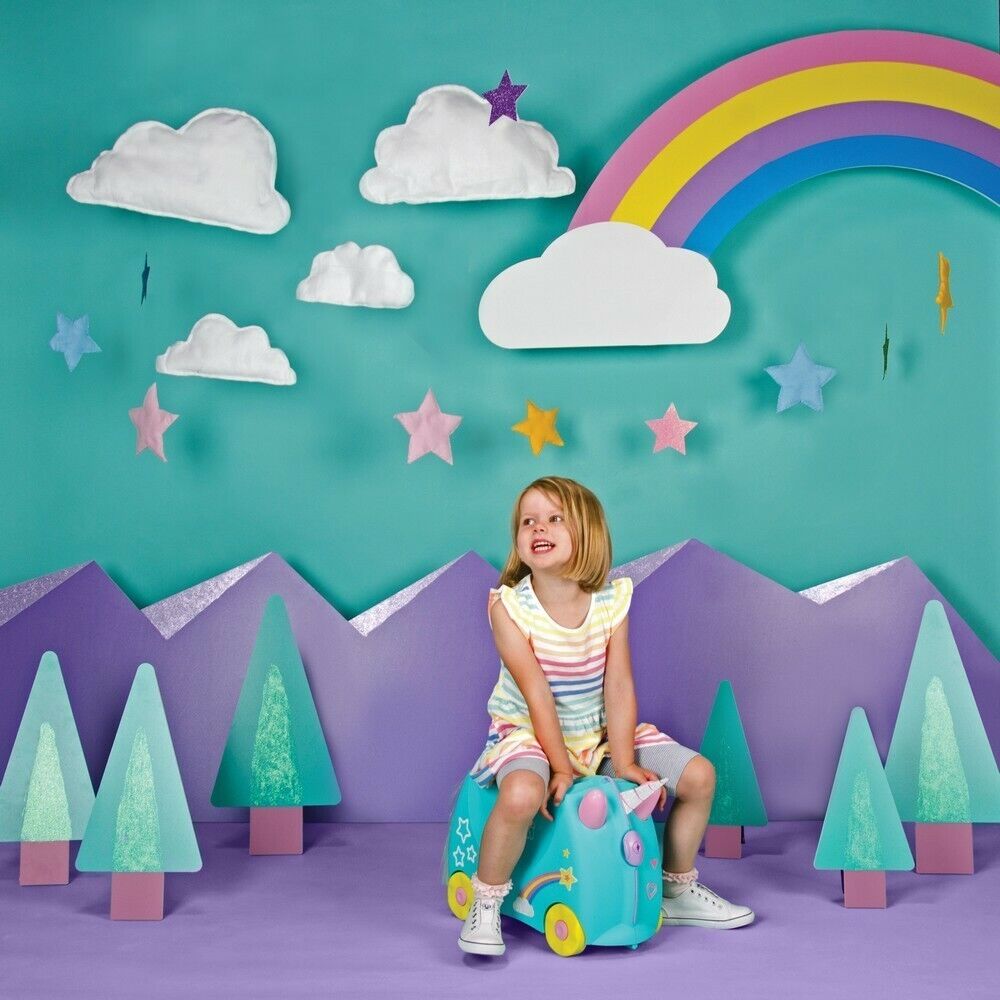 Trunki Ride on Kids Suitcase Luggage Toy Box Una Unicorn