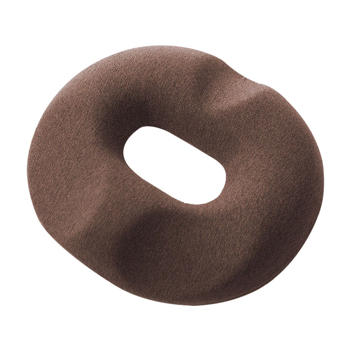 Memory Foam Seat Donut Ring Coccyx Pain Relieving Cushion Brown