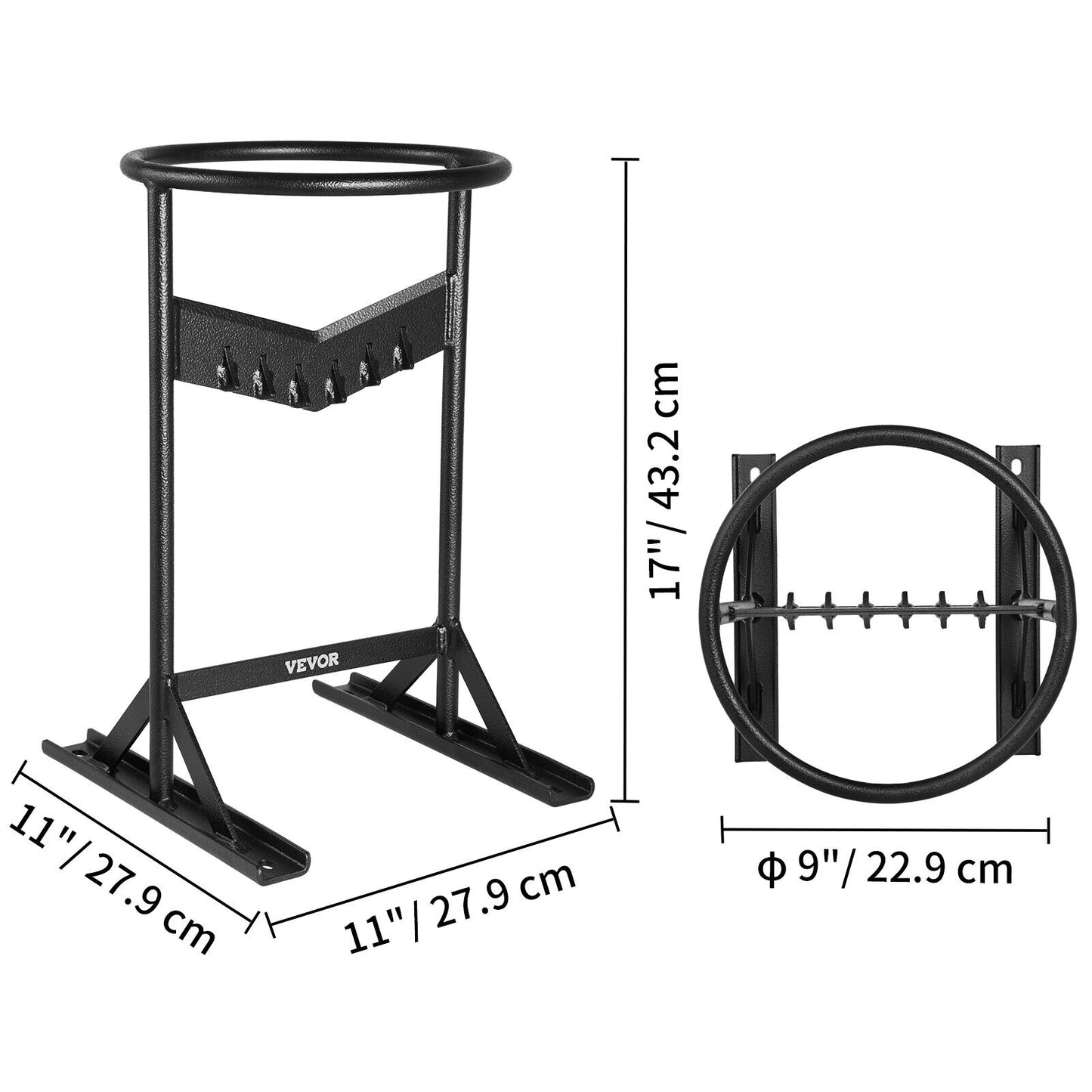 VEVOR Firewood Splitter 9" Heavy Duty Manual Log Wood Splitting V-shaped Cutter
