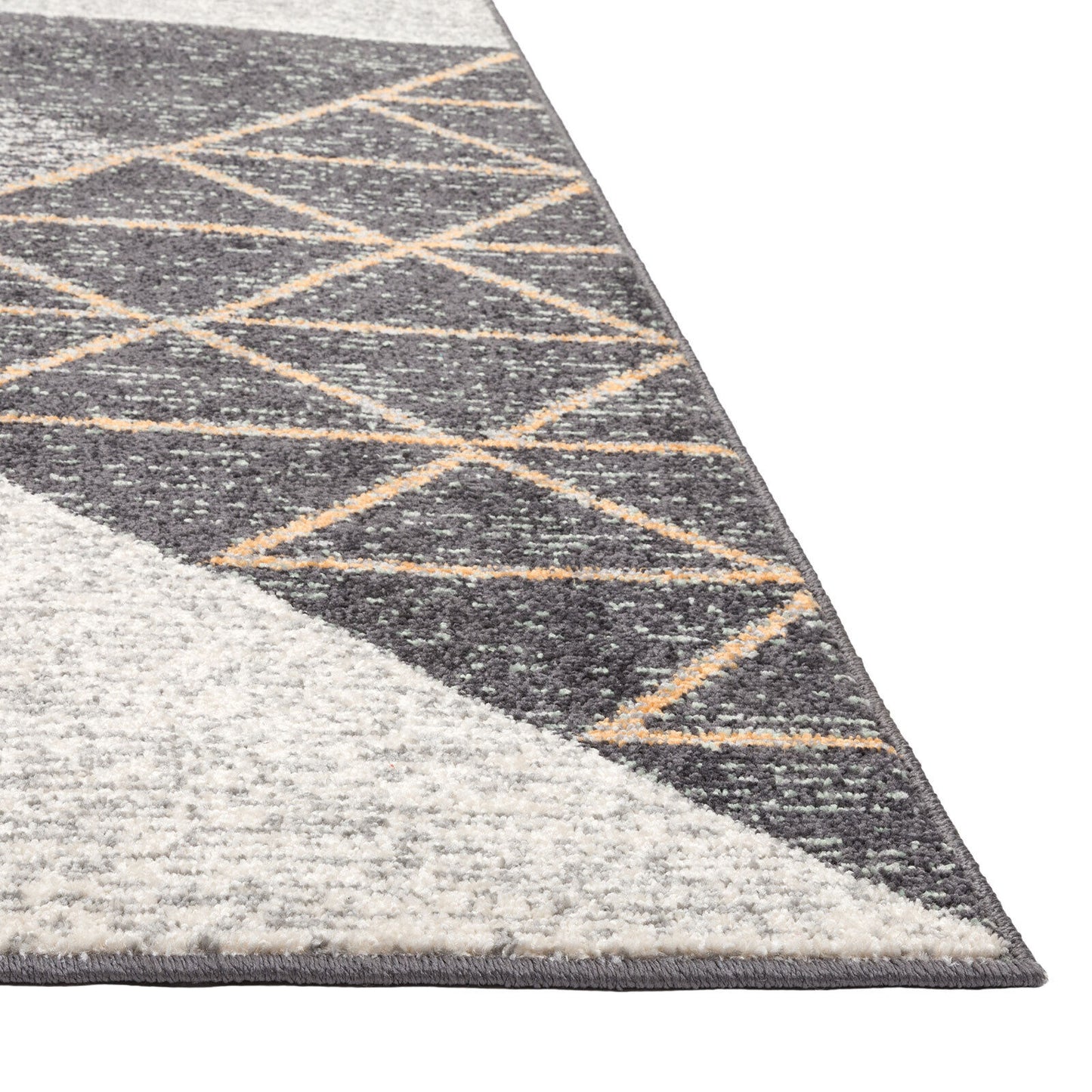 Clearance Floor Rug Beige Black Triangle Geometric Mat Modern Carpet 160x230