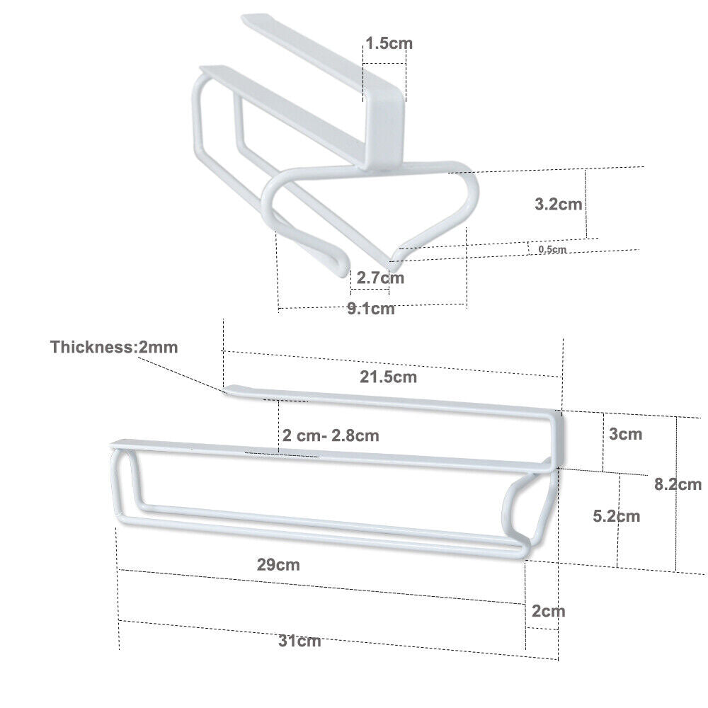 Metal Kitchen Wine Glass Rack Under Cabinet Stemware Hanger Holder Storage