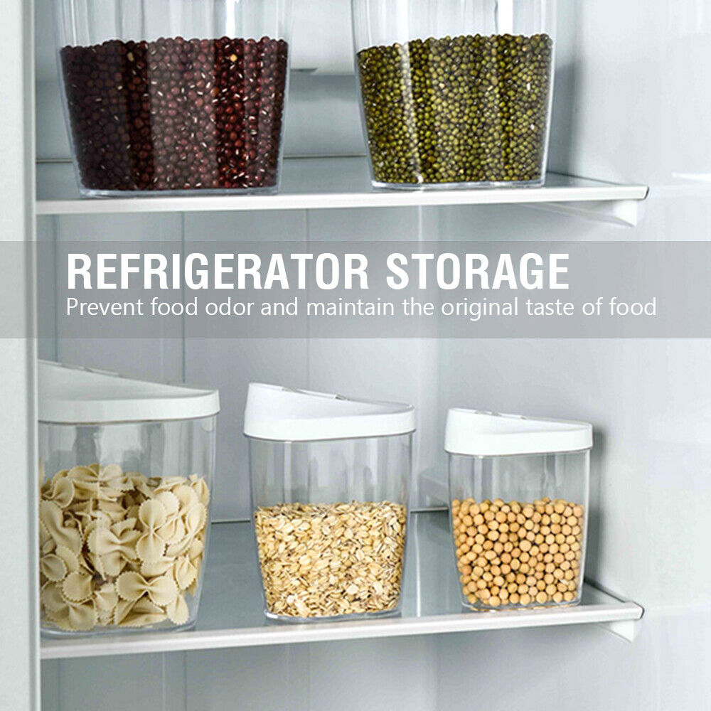 10pcs Airtight Food Storage Containers Kitchen Dry Food Pantry Organisation Set