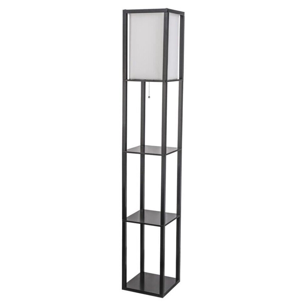 Floor Vintage Lamp Shelf 160CM Storage Elegance Vintage Button Black