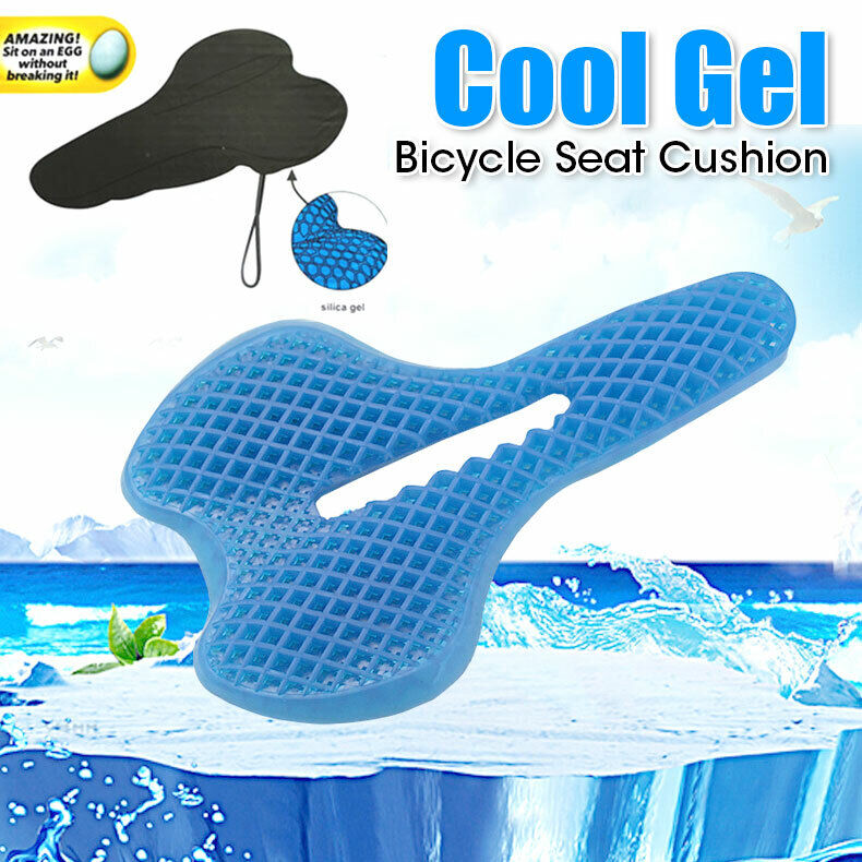 Bike Seat Cover Comfort Cool Honeycomb Gel Cycling Bicycle Saddle Cushion Pad