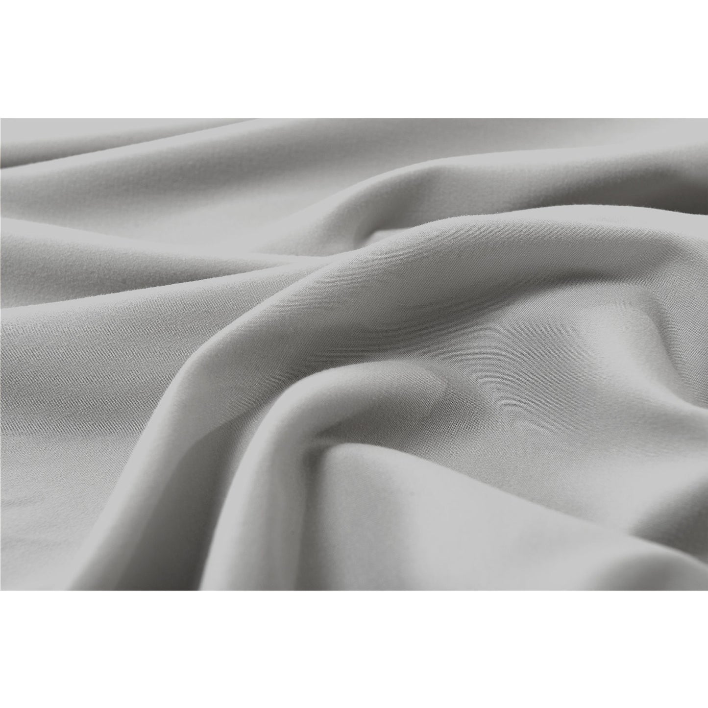 1000TC Ultra Soft 4 Pc Flat & Fitted Bed Sheet Set Pillowcases King Single Grey