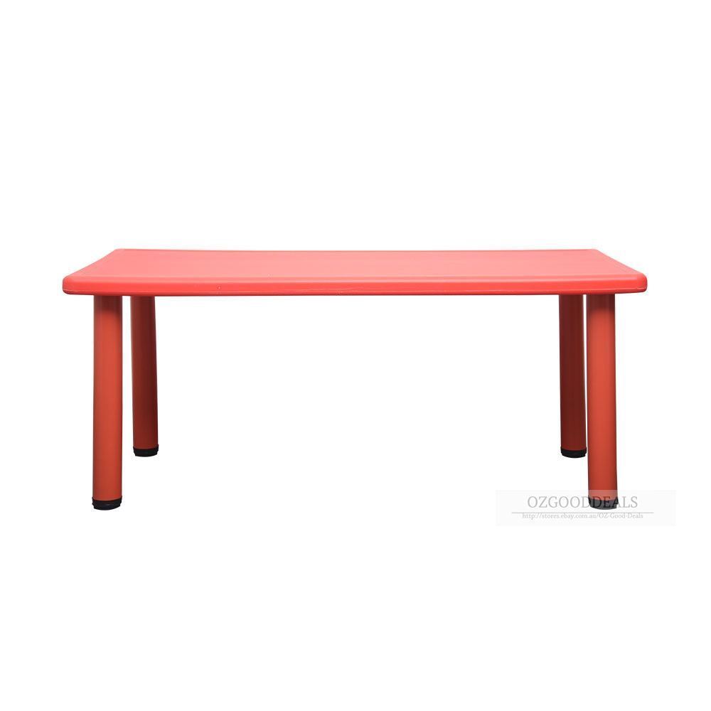 Large Kids Toddler Children Playing Party Study Table Desk Red 120x60cm