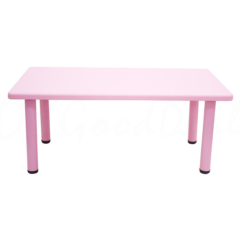 New Large Kids Toddler Children Playing Party Study Table Desk Pink 120x60cm