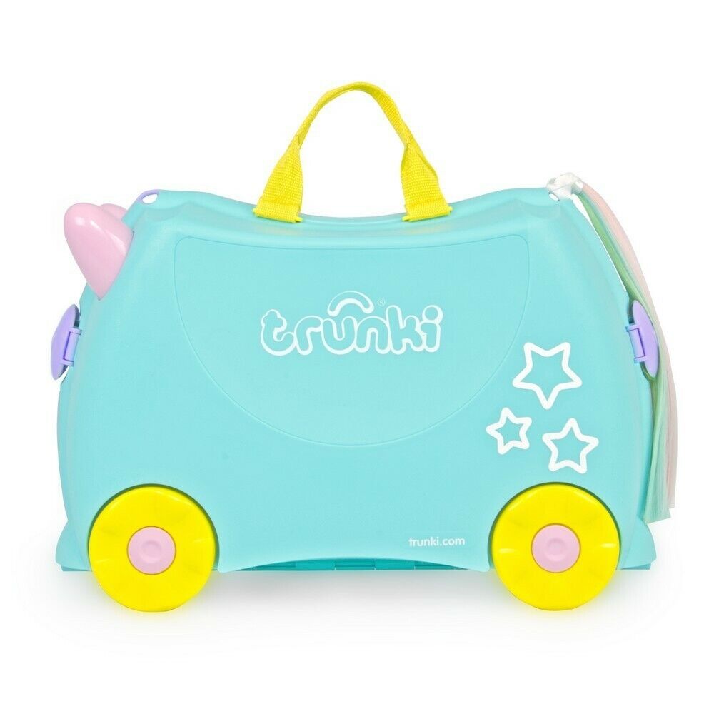 Trunki Ride on Kids Suitcase Luggage Toy Box Una Unicorn