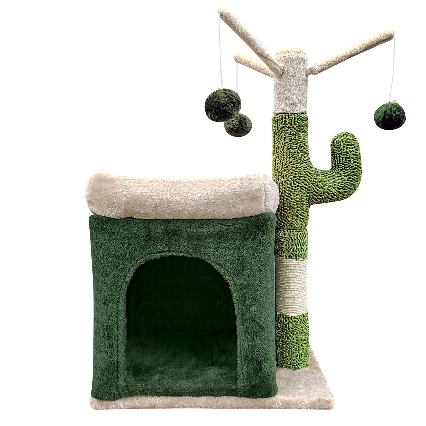 4Paws Cat Tree Scratching Post House Furniture Bed Cactus Play