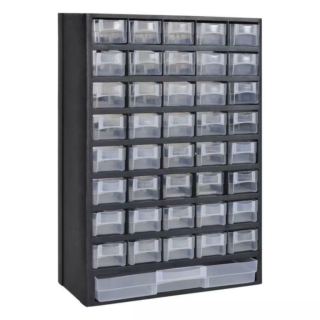 41 Drawer Plastic Storage Cabinet Work Tool Organiser Box Tubs Compartments