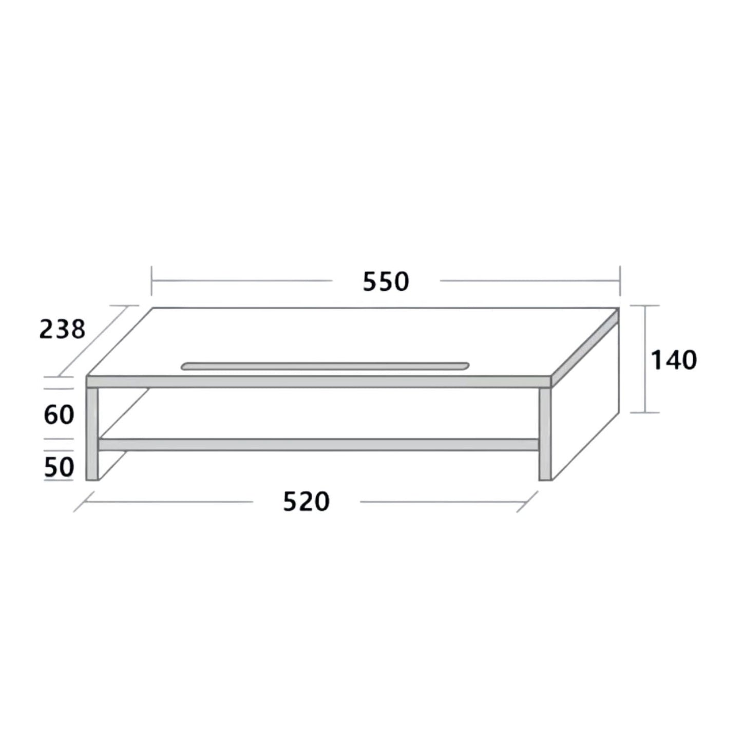 Voctus 2 Tiers Monitor Stand