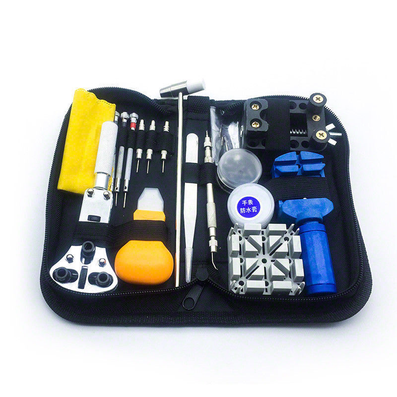 21pcs Watch Opener Hand Watchmakers Remover Repair Tool Kit Set w/case