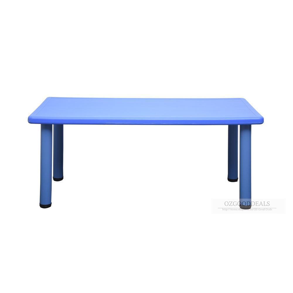 Large Kids Toddler Children Playing Party Study Table Desk Blue 120x60cm