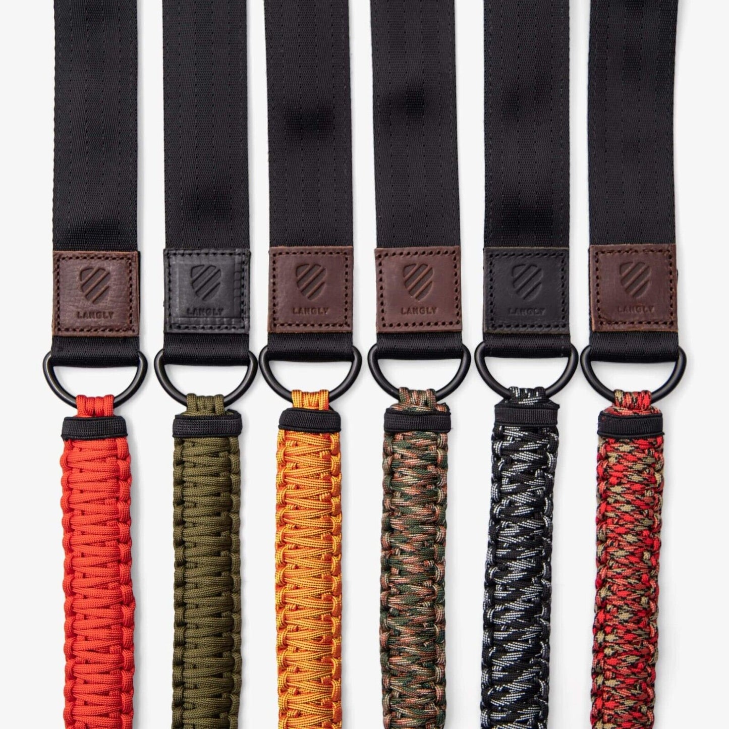 Langly Paracord Camera Strap - Burnt Orange