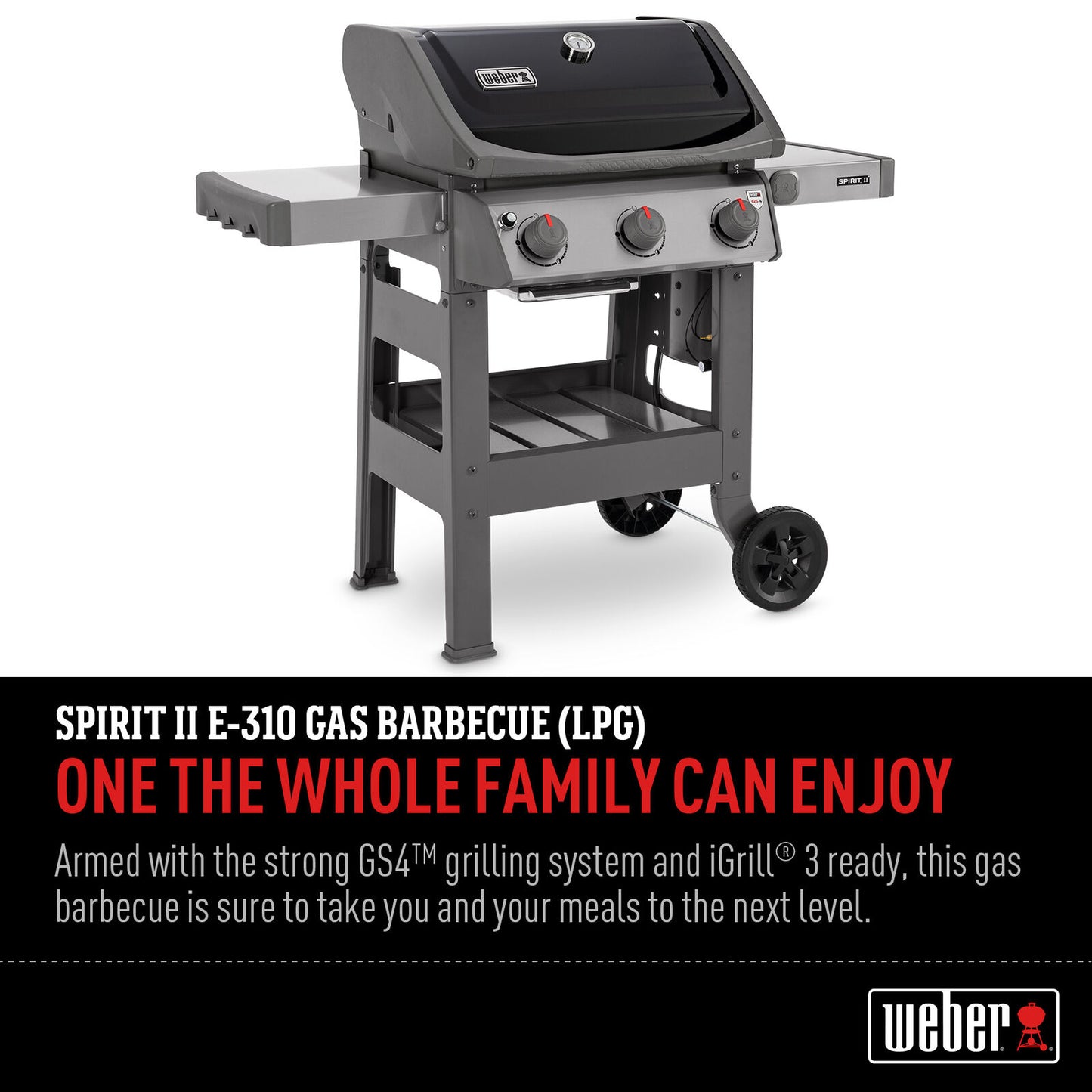 Weber Spirit II E310 - BBQ Grill for Outdoor Family Cooking