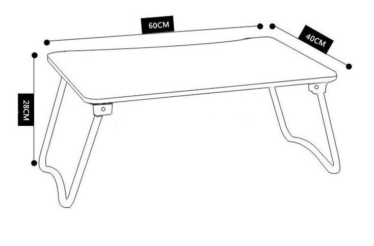 Laptop Desk Stand Tray With Handle USB Ports Light and Fan Table Bed  Foldable