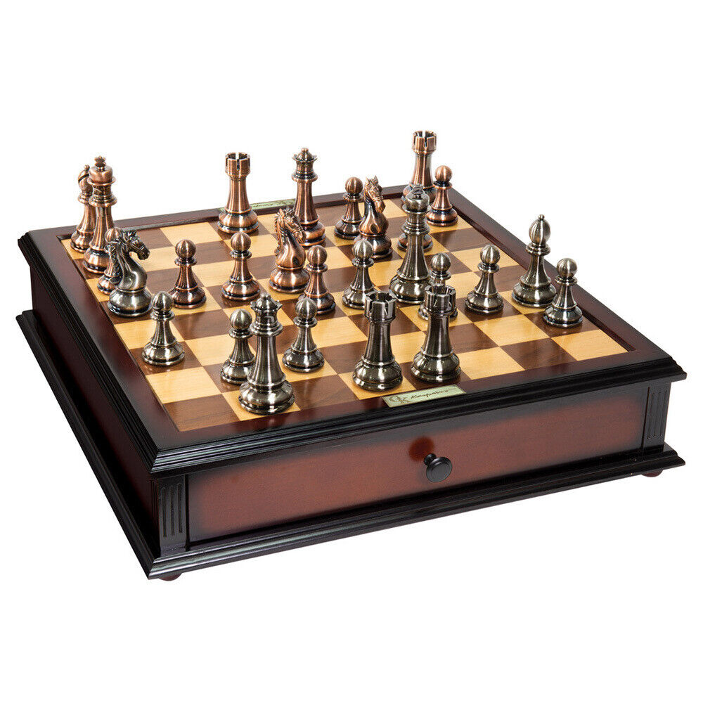 Kasparov Grandmasters Silver & Bronze Chess Set