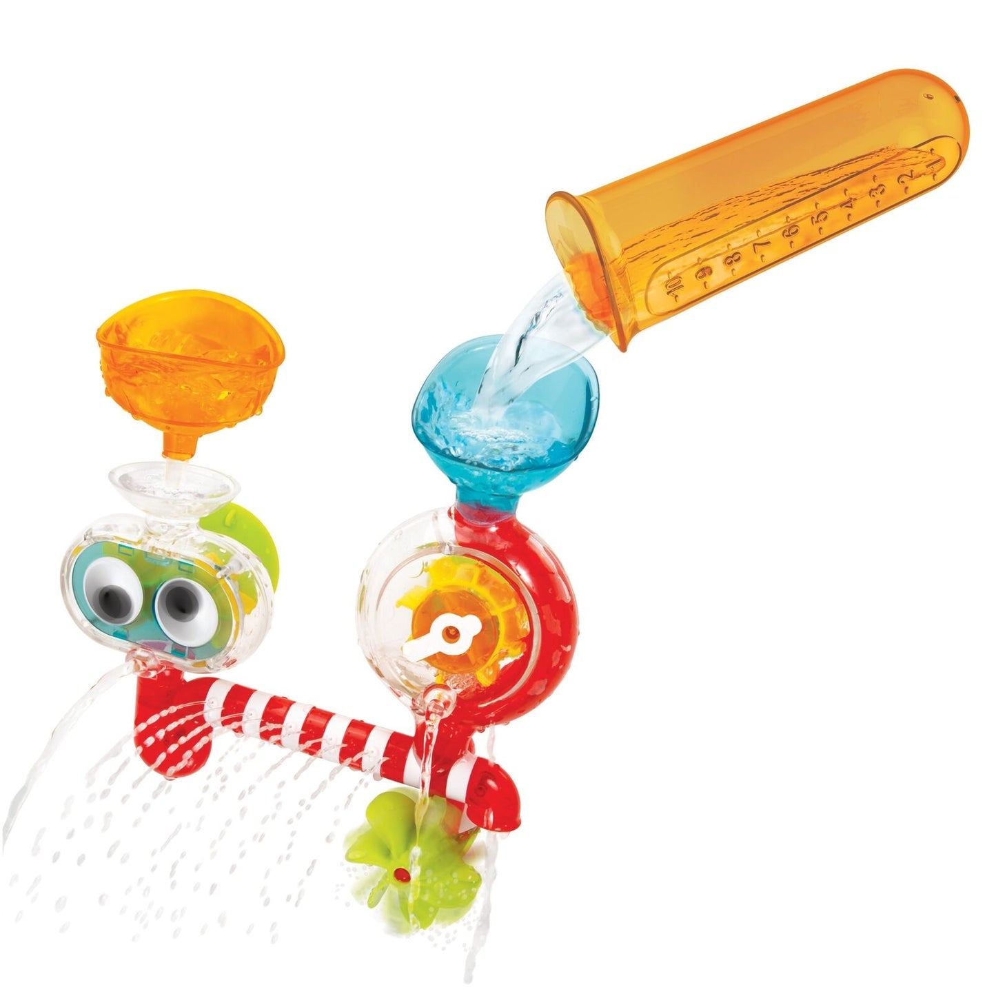 Yookidoo New Transparent Spin N Sprinkle Water Lab Kids baby Bath STEM Based Toy