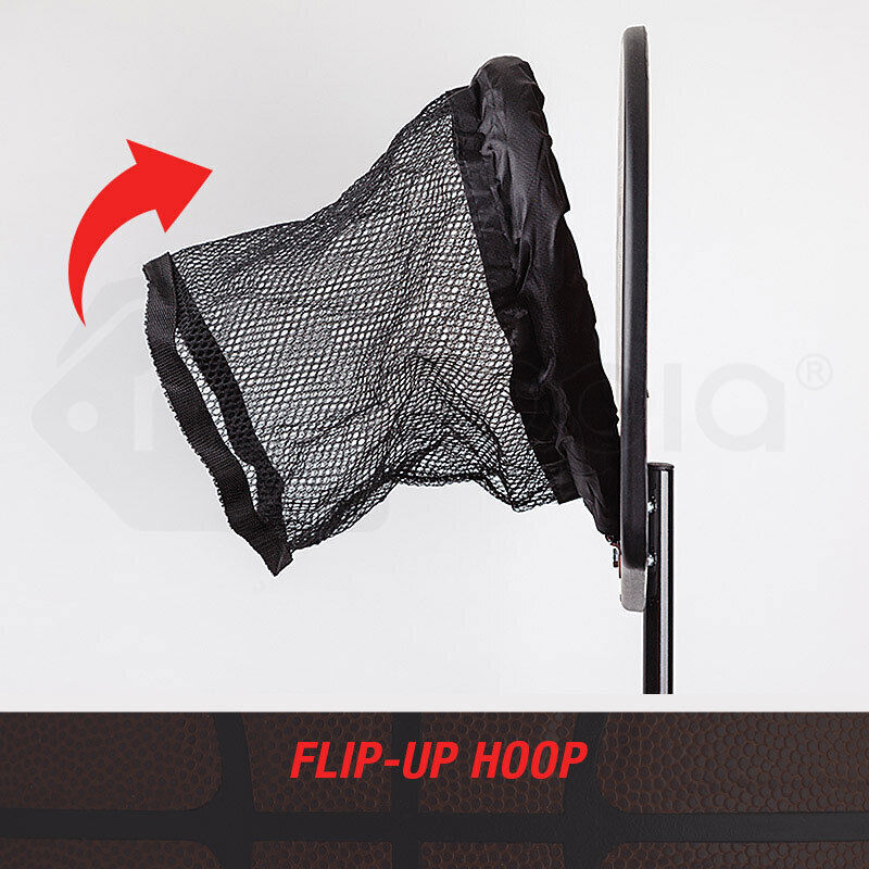 Trampoline Basketball Hoop Ring Backboard Ball Set Fits 10/12/14/15/16 ft