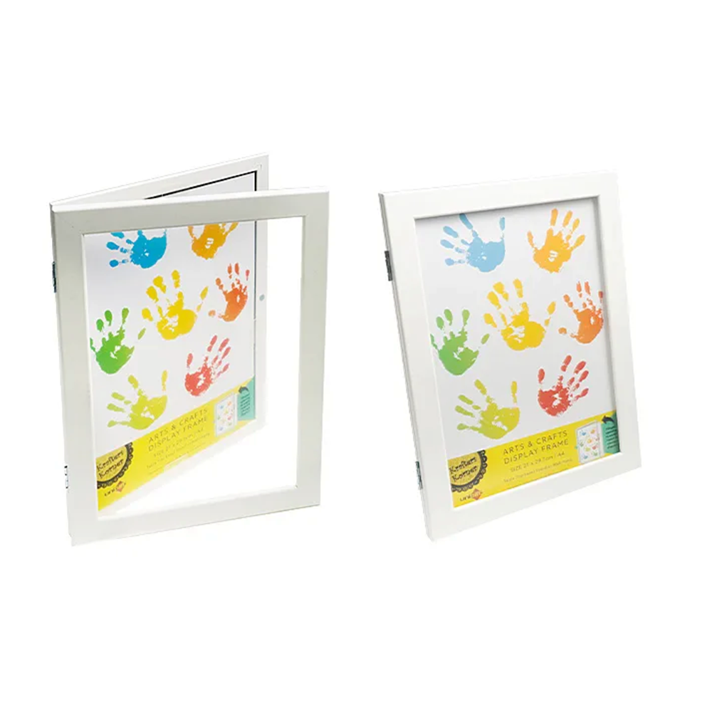 2 x DIY Craft Kids Photo Display Frames A4 Size Drawing Painting Portrait Frames