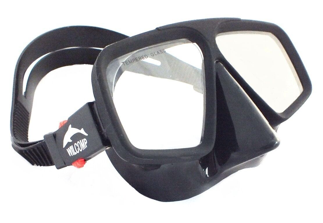 Frameless Mask & Dry Snorkel - Silicone Set WIL-DS-10B Snorkeling/Scuba Diving