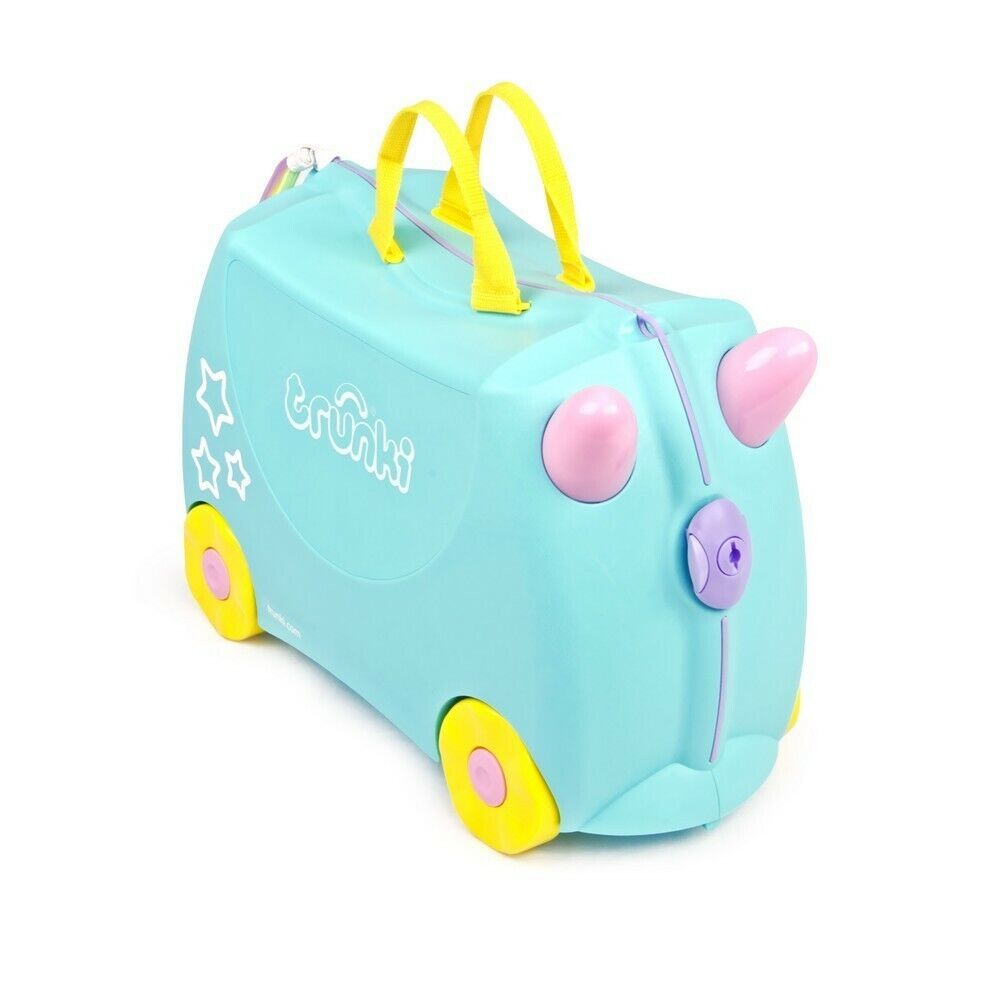 Trunki Ride on Kids Suitcase Luggage Toy Box Una Unicorn