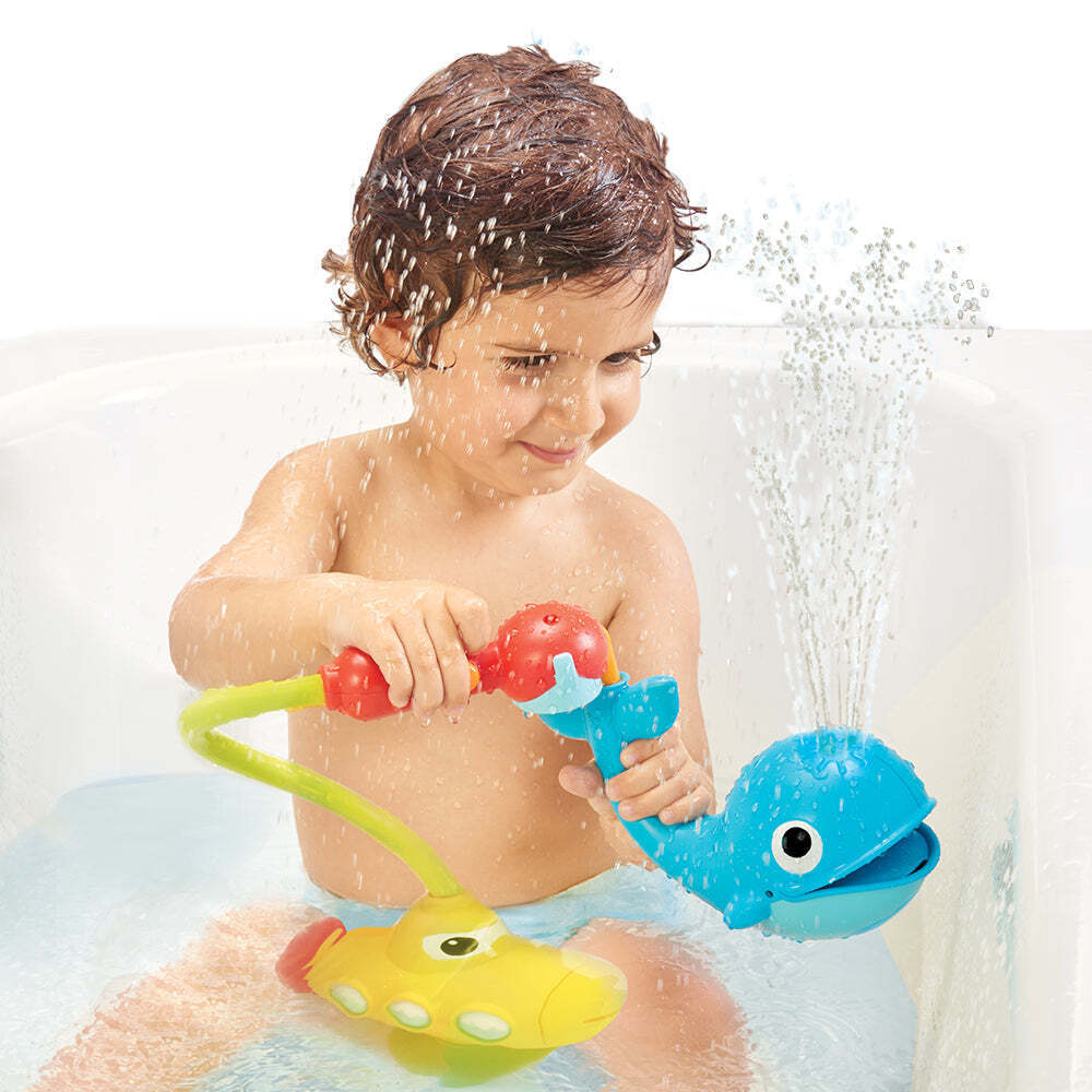 Yookidoo Battery Operated Kids Toddler Baby Bath Toy Submarine Spray Whale 2-6Y