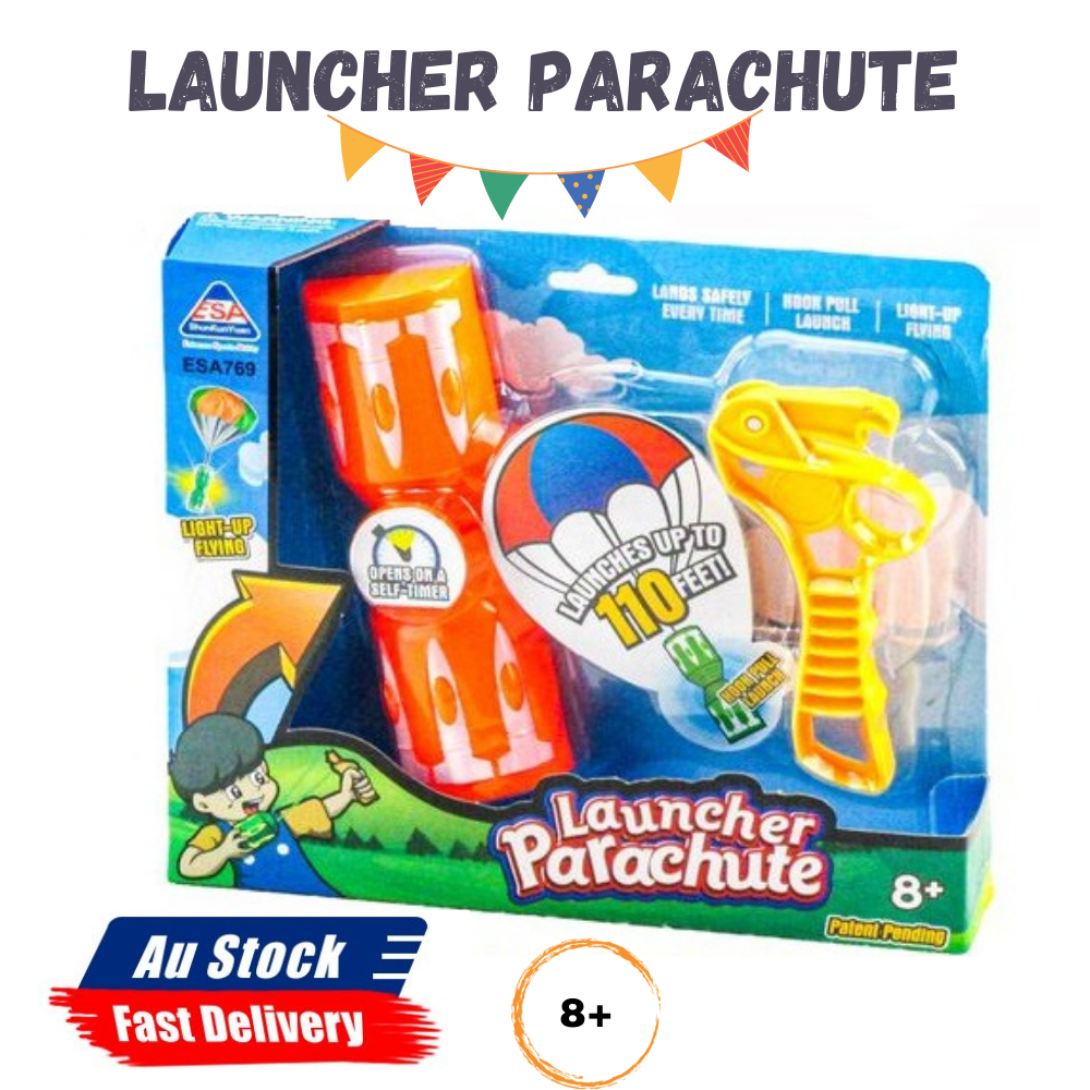 Flying Parachute Rocket Launchers Amazing Rocket Parachute Toys with Light