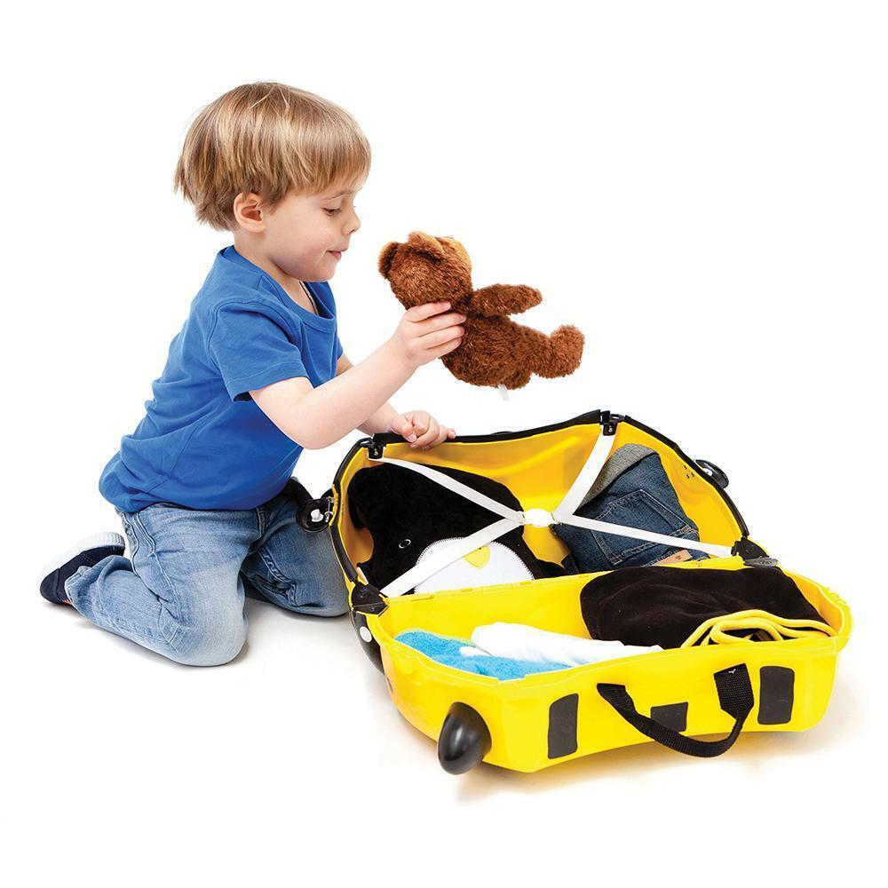 Trunki Ride on Kids Suitcase Luggage Toy Box Bernard Bee