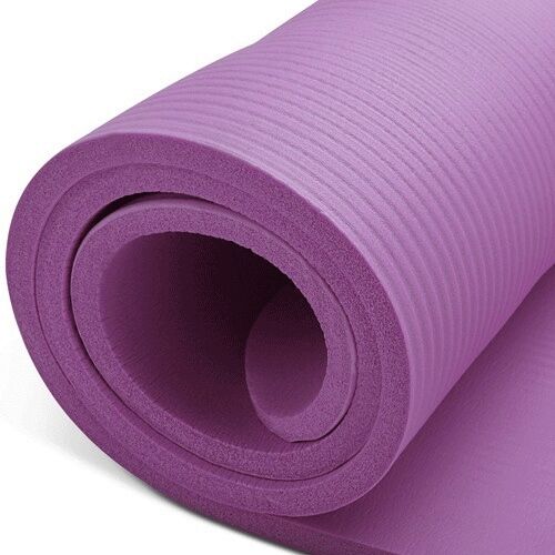 10mm Extra Thick NBR Yoga Mat Gym Pilates Fitness Exercise Balance Board Purple