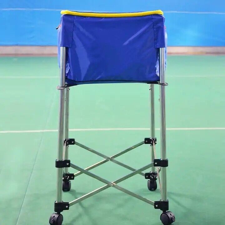 Tennis Ball Cart Trolley Storage Bag Coaches Basket With Wheels