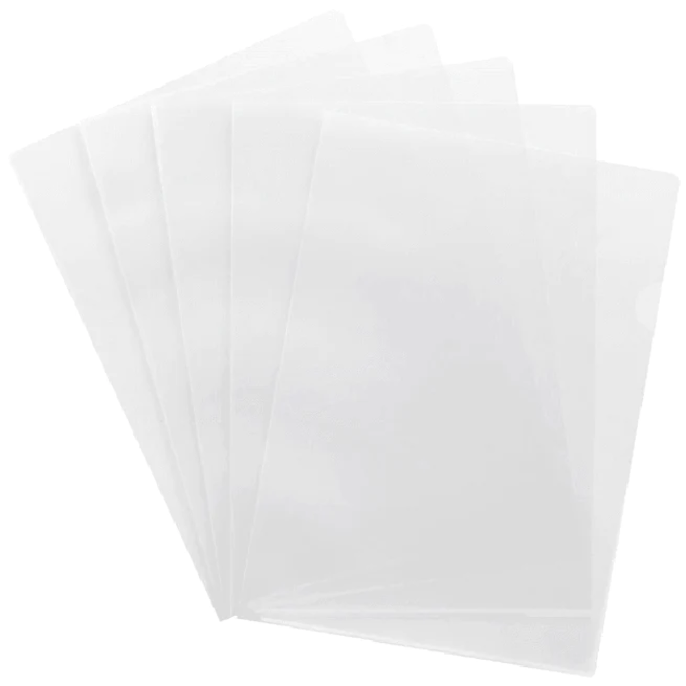 100x Cumberland Letter Files Top Side Opening A4 Clear Pack BULK