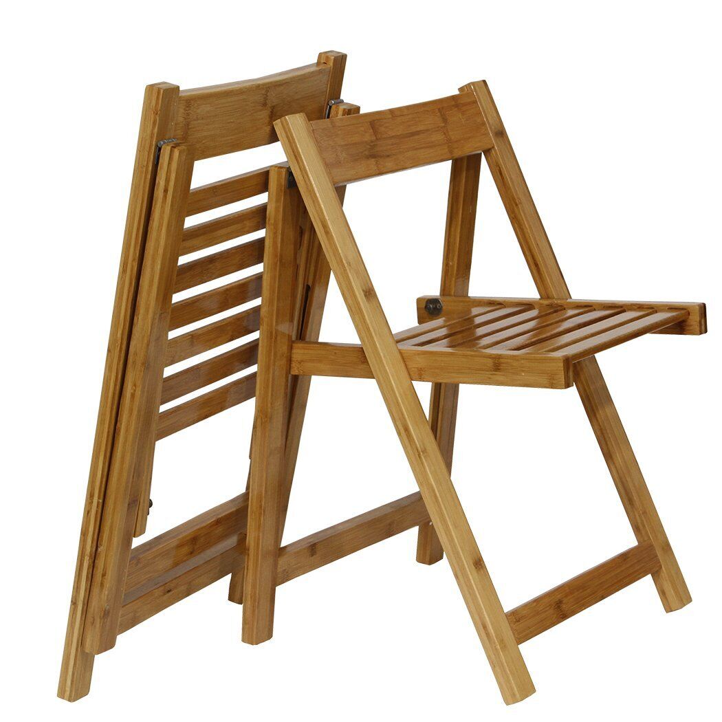 4PCS Folding Chair Wooden Dining Chair