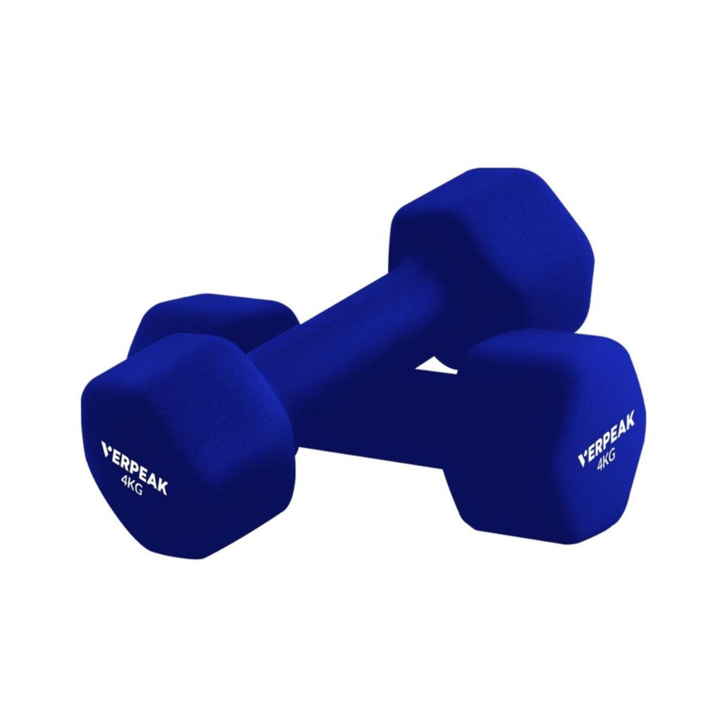 Neoprene Dumbbell with Anti-Slip Grip Design 4kg x 2 Blue