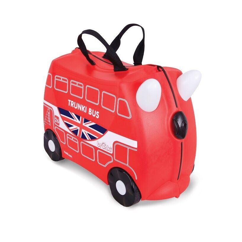 Trunki Ride on Kids Suitcase Luggage Toy Box Boris Bus