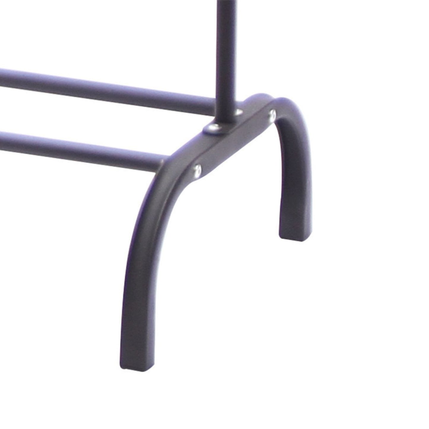 Clothing Rail Rack Garment Display with Bottom Storage Shelf Black