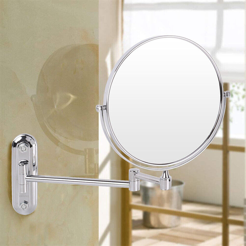 10x Magnifying HD Makeup Mirror Wall Tow-Sided Swivel Extendable Bathroom Mirror