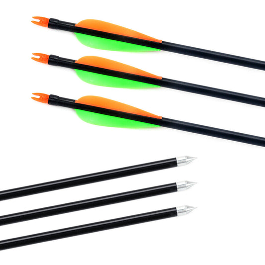 10PCS 32" Fiberglass Arrows Archery Hunting Compound Bow Fiber Glass Bows AU