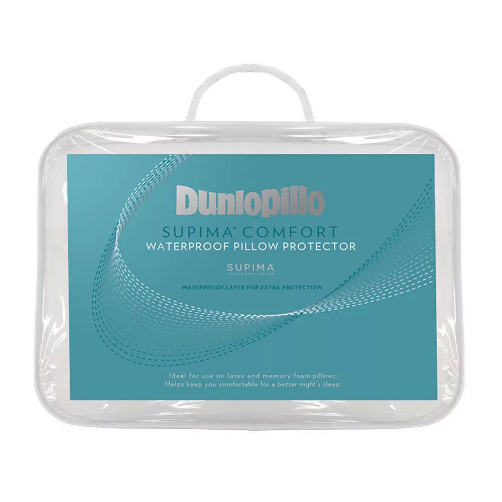 DUNLOPILLO SUPIMA® Cotton Comfort Waterproof Pillow Protector