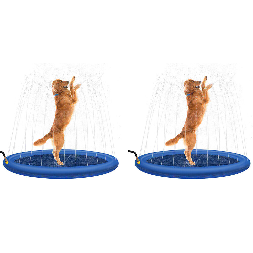 2x Paws&Claws Pet Sprinkler Water Splash Pad Dog/Cat Cooling Pond/Outdoor Toy