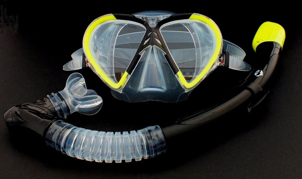 Snorkeling Diving Silicone Set WIL-DS-9Y   *100% dry snorkel and mask