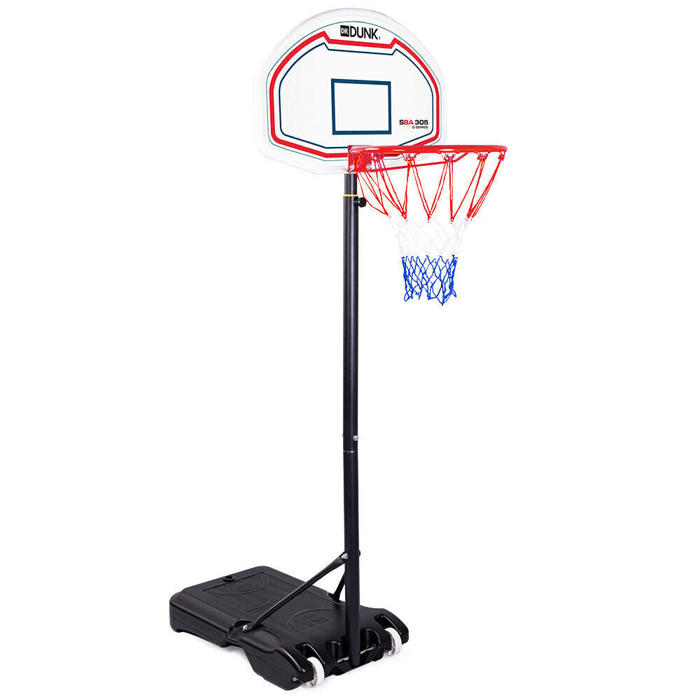 DR. DUNK Basketball Hoop Stand System Kids Height Adjustable