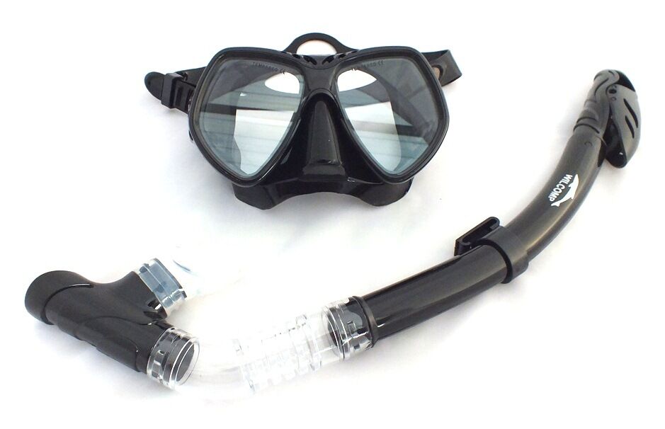 Mask and Dry Snorkel Liquid Silicone Set WIL-DS-11 Snorkeling/Scuba Diving