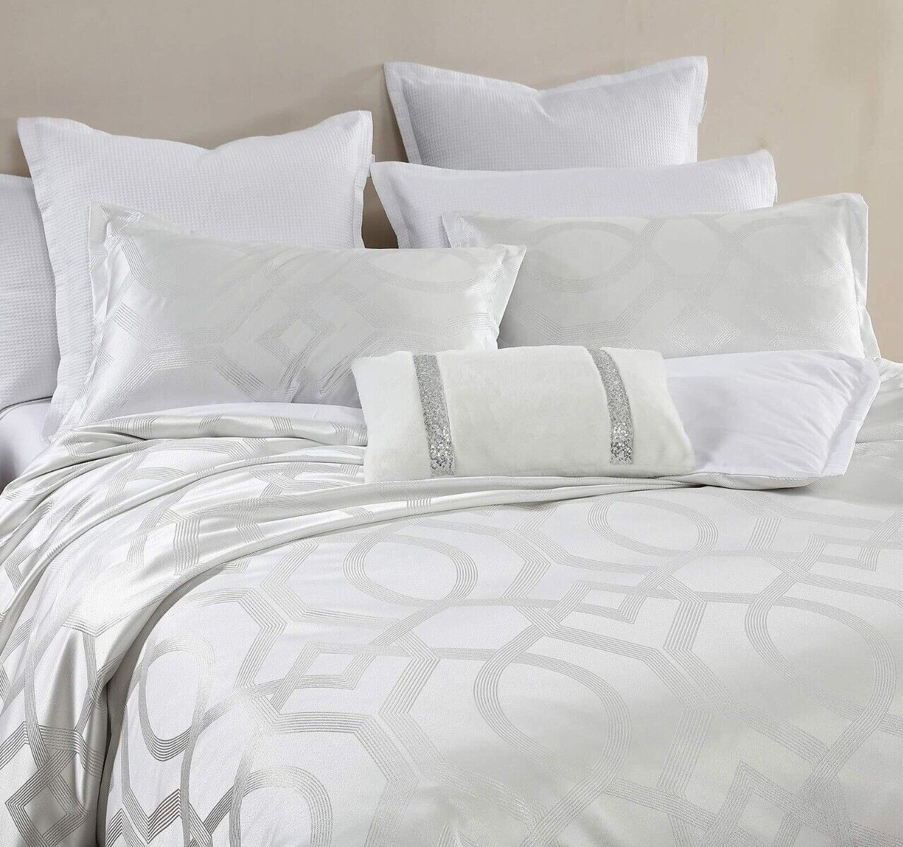 Logan and Mason Platinum Seville European Pillowcase Snow