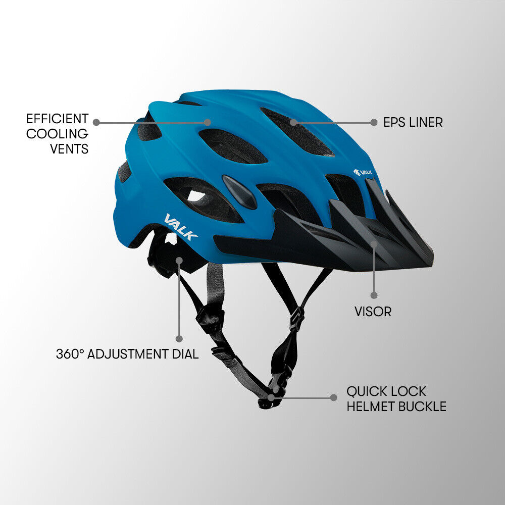 VALK Mountain Bike Helmet Medium 56-58cm Bicycle MTB Cycling