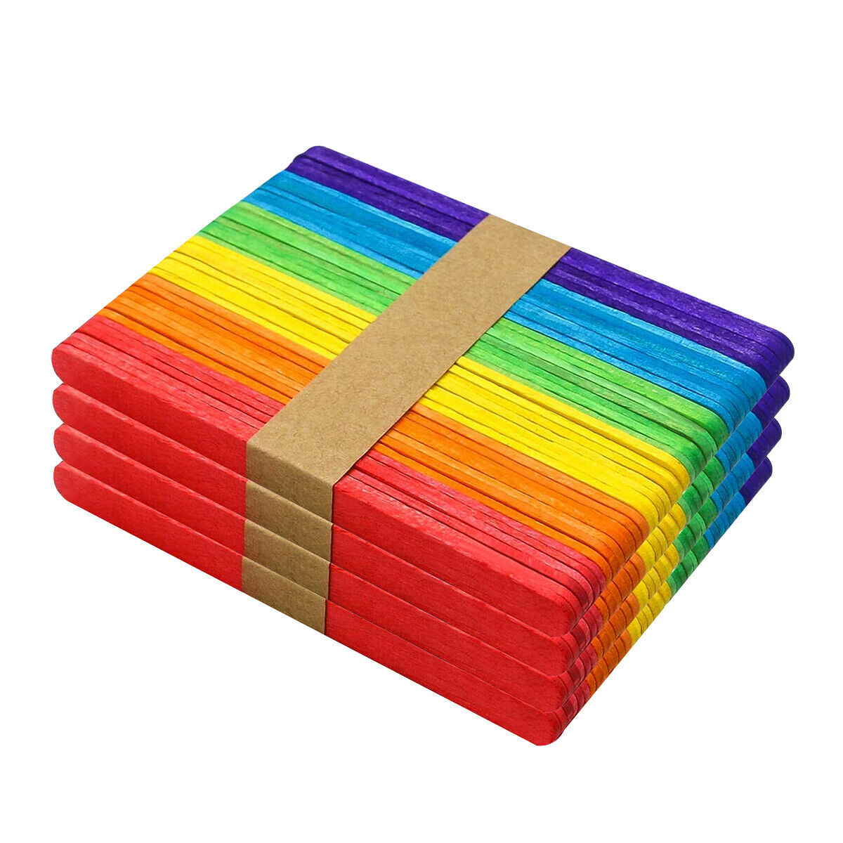 Craft Gallery® 720PCE Jumbo Rainbow Wooden Craft Stick Multipurpose 25 x 200mm