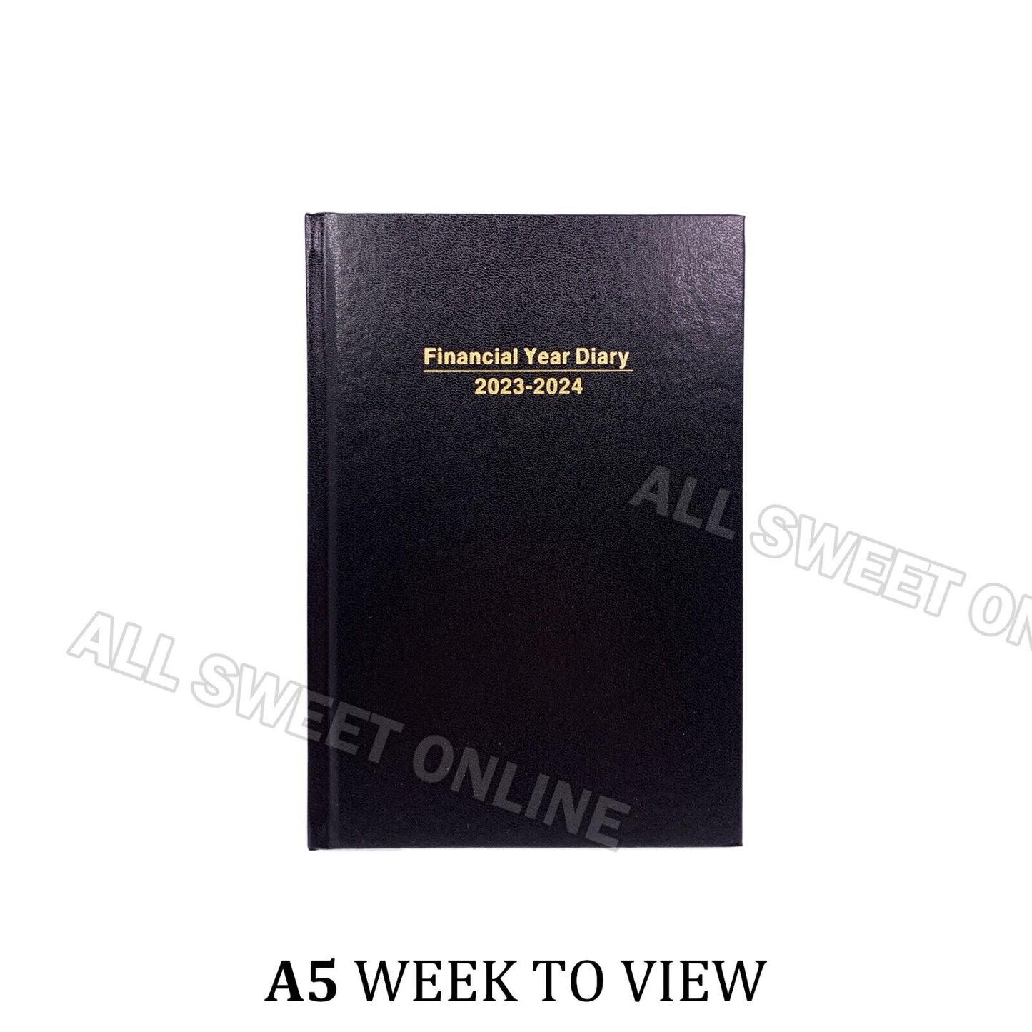 2023 2024 Financial Year Diary A5 Week To View Black Hard Cover Planner Organiser