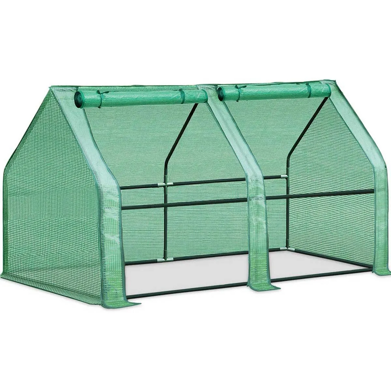 Greenhouse Flower Garden Shed With Frame and PE Cover Tunnel 120cm