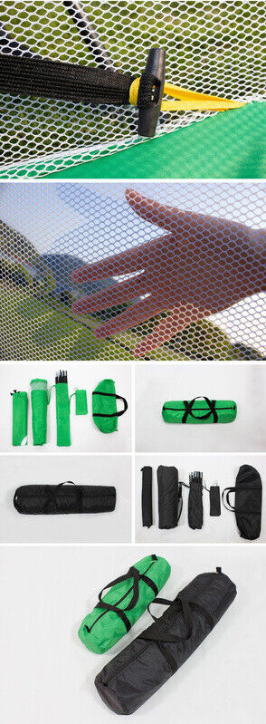 Golf Putting Mat Net Practice Training Indoor Outdoor Portable Netting 2M