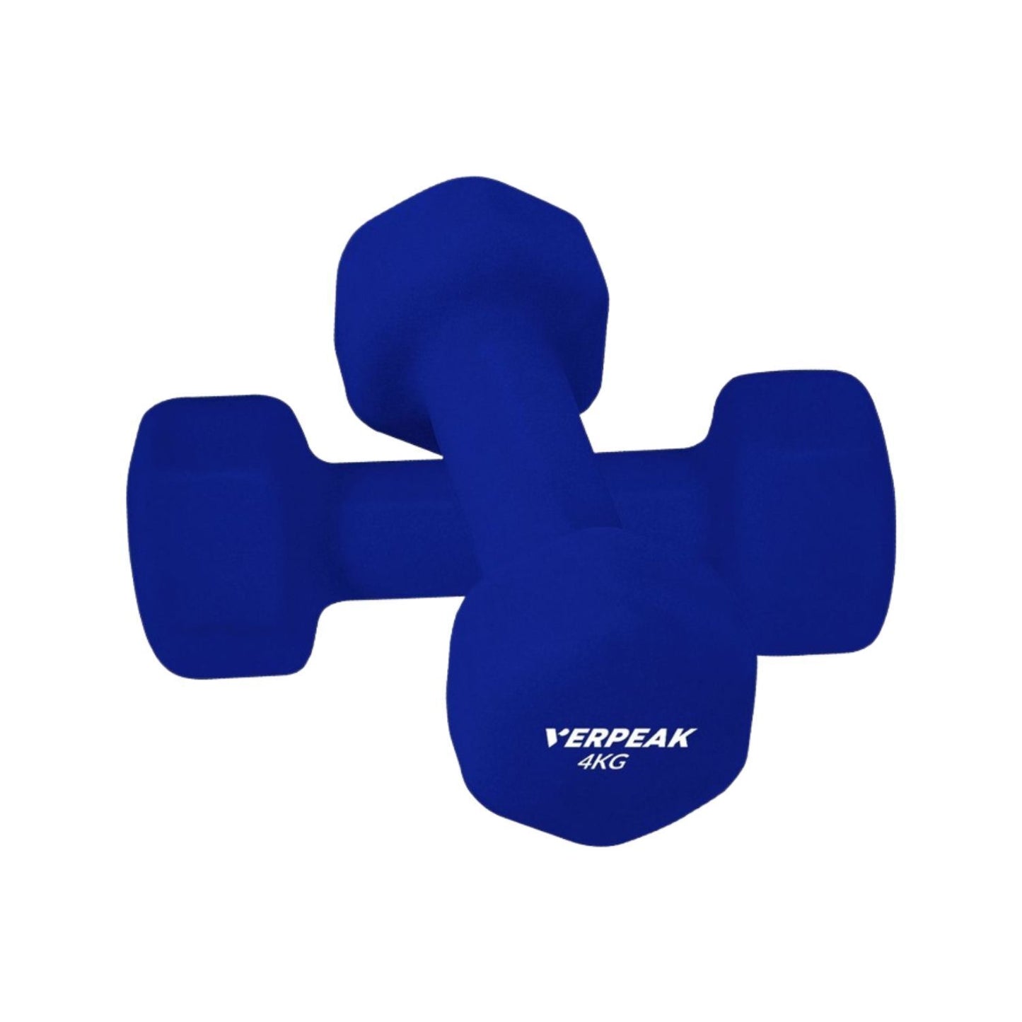 Neoprene Dumbbell with Anti-Slip Grip Design 4kg x 2 Blue